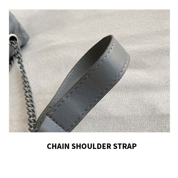 Charming Designer Rhombus Chain Bag Easy Carry Crossbody Function Leather Pu Material
