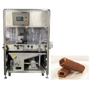 Large Capacity Stainless Steel Chocolate Coating Machine With PLC Control System