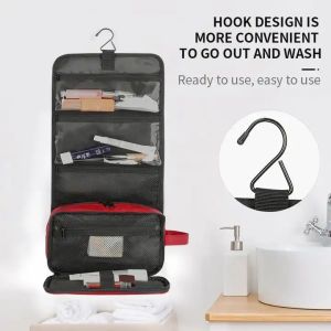Zipper Closure 2l Hanging Travel Toiletry Bag For Women