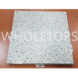 Embossed Stone Texture PVDF Coated Aluminium Sheets With Regular Hanger