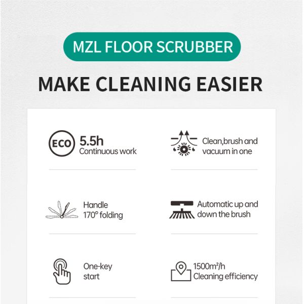 Space Saving Walk Behind Floor Scrubber 56cm Cleaning Width for Efficient Work in Confined Locations