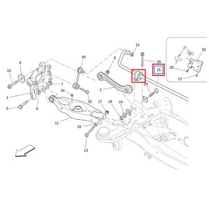4pcs For Maserati Quattroporte Ghibli Front Rear Stabilizer Bar Bushing OEM