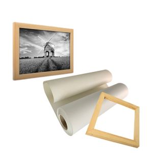 Water Based Inkjet Printing Polyester Canvas Rolls Matte Finish