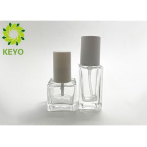 Empty 30ml Square Glass Foundation Bootle For Cosmetic Packaging