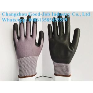 15G Nitrile Protective Work Gloves Superfine Foam Nitrile Coated With CE EN388: