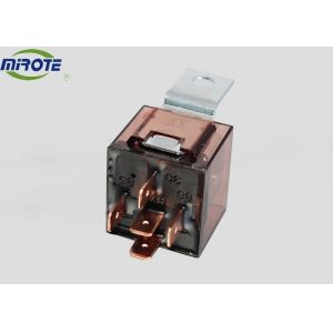 Transparent Color 40 Amp 5 Pin Relay , Automotive Power Relay With Braided Wire