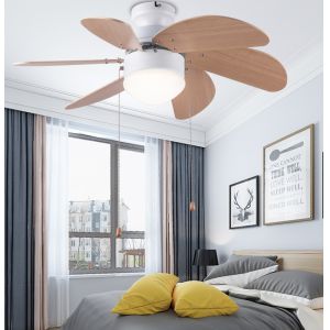 Energy Saving Pull Switch Ceiling Fan 36 Inch AC Motor For Bedroom