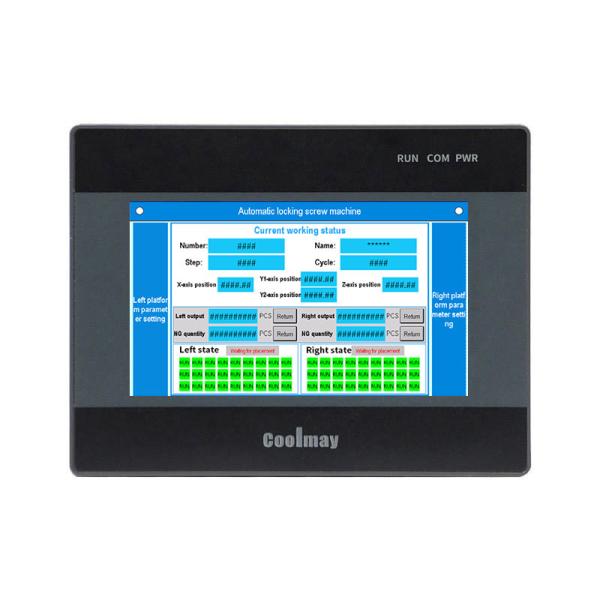 Quality PLC Automation Control Panel Single Phase 6 Channel 60K Colors Screen PLC HMI All In One for sale