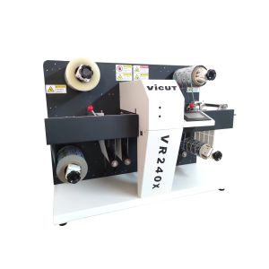 GIPENG PLC Automatic Roll Label Cutting Machine with Laminator and Slitter
