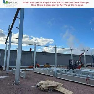 CE Certified Prefabricated Steel Structure Warehouse with Galvanized Frame