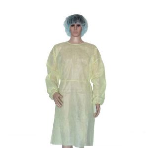 Breathable Collar Tie Disposable Isolation Gown With Customized ISO/CE
