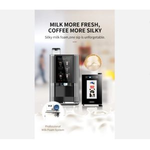 Automatic Espresso Coffee Vending Machine With Advertising Screen 15.6inch