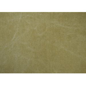 Plain Style Washed Canvas Fabric Soft Feeling And Shrink - Resistant