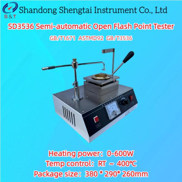 Quality Semi-Automatic Open Flash Point Tester RT ～ 400℃ COC Method Plasticize ASTM D92 for sale