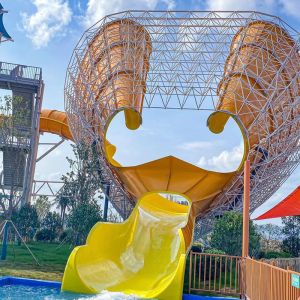 Wholesale Backyard Water Play Equipment Water Theme Park Equipment Aqua Park Small Speaker Slide for Swimming Pool Slide from china suppliers