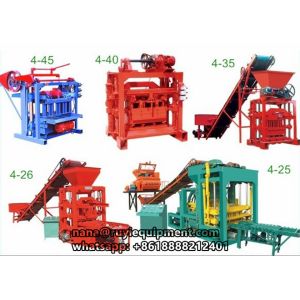 high quality 4-26 semi-automatic concrete hollow block machine