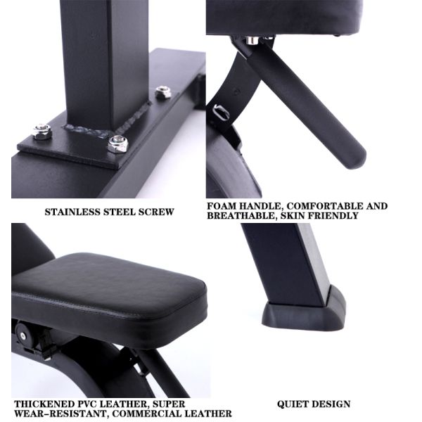 Foldable Commercial Adjustable Exercise Bench Dumbbell Weight Lifting Adjustable Abdominal Bench Gym Fitness Equipment