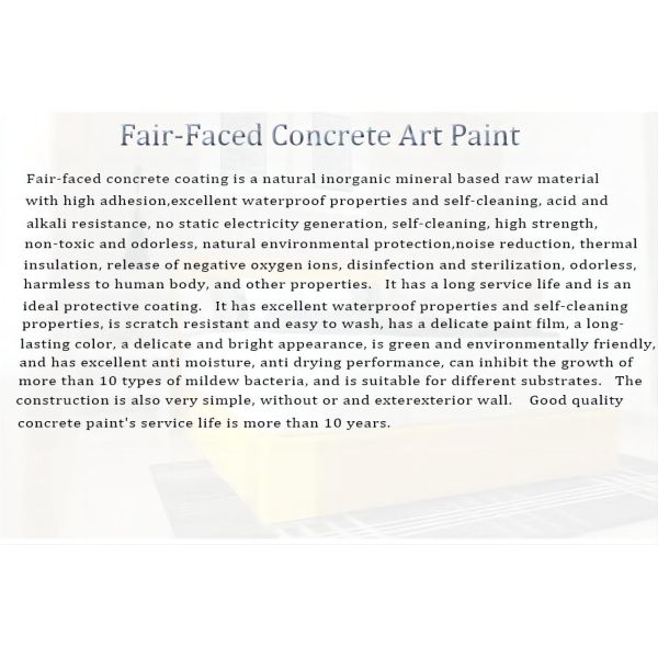 Two Component Micro Cement Sealing Cover for Outdoor Ground Clear Paint Swimming Pool