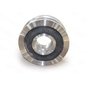 Large Capacity Transfer Cart Accessories Steel Rails Single Flanged Track Wheels