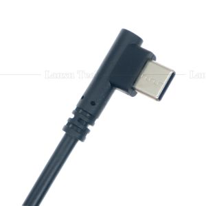 High Quality 90 Degree Right Angle USB to Type C Data Charger Cable for Phone