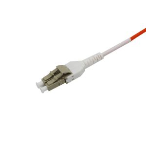 SM/OM3/OM4 Fiber Optic Cable LC Duplex Connector For Armored Patch Cord