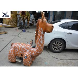 Height 1.5 Meters Giraffe Motorized Animal Scooters For Amusement Park