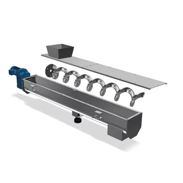 Shaftless Auger Screw For Transporting Granular Items Made Form Stainless Steel Normal Steel