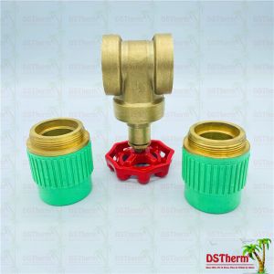 Brass Gate Heat Insulation Concealed PPR Brass High Pressure Stop Valve
