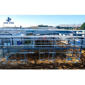 Prefabricated Shopping Mall Hotel Warehouse Workshop with Customized Color Steel