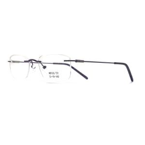 MD133 Square Metallic Optical Frames Unisex Classic Design