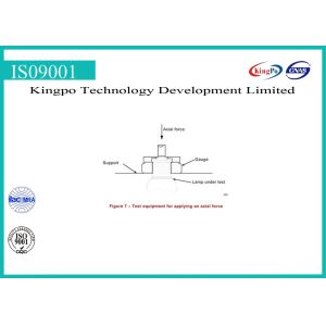 High Effcient Light Testing Equipment Axial Strength Of Edison Caps