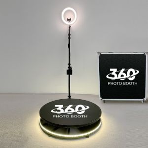 Wholesale High Speed Smooth Rotation 360 Photo Booth for Party Events Load Capacity 2-3 People from china suppliers
