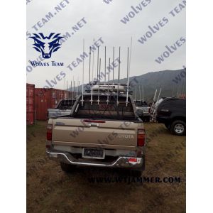 High Power Consumption and Long Shielding Distance Drone Jammer