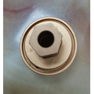 Pure Copper Parts CNC Machining Process Electroplating With Hole