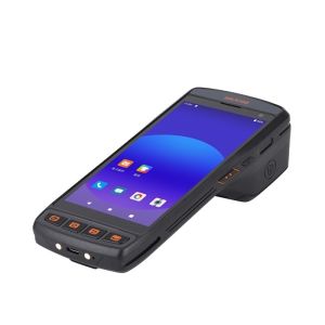 Wholesale Industrial Android 11 5.5 Inch Rugged Mobile PDA Handheld Thermal Label Printer 1D 2D Barcode Scanner 4G WiFi 16GB ROM Stock from china suppliers
