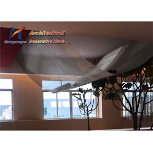 Ss 201 Architectural Cable Mesh Decorative Cambered Ceilings Facades Exhibition
