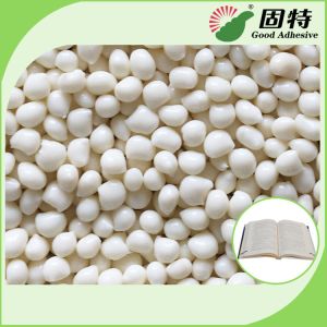 China EVA White Granlue Hot Melt Glue For Bookbinding , Milk White Hot Melt Adhesive Pellets Good Like Henkel on sale