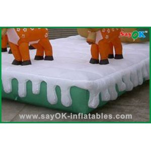 Inflatable Santa And Reindeer