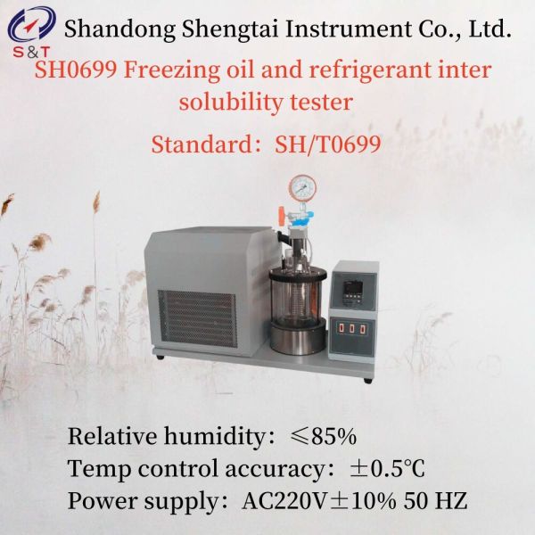 Power 1500W Freezing Oil And Refrigerant Inter Solubility Tester AC220V±10% 50 HZ