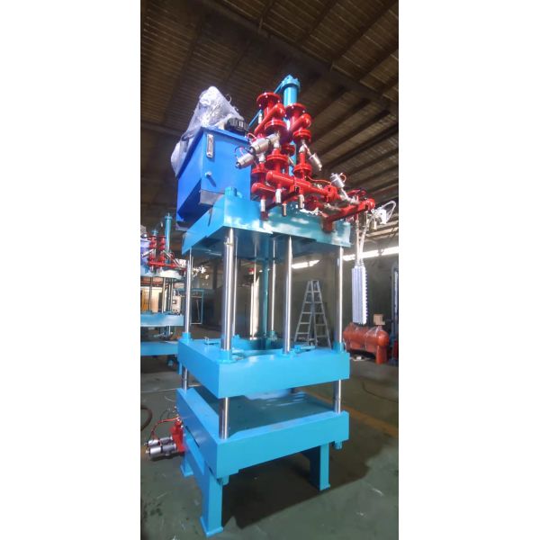Automatic EPS Shape Moulding Machine Blue Produces Molded Polystyrene Foam