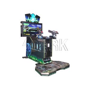 Game Center Crazy Laser Shooting Gun Games Aliens Video Arcade Machine With