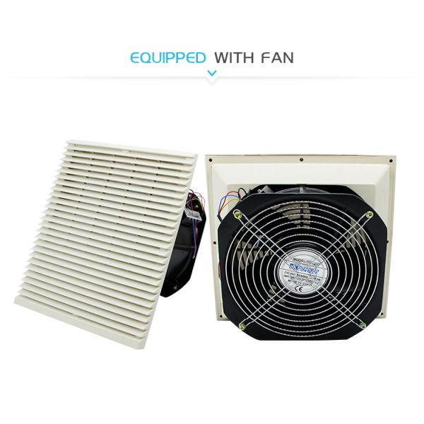 9806-300 Durable Electrical Cabinet Enclosure Cooling Fans CE RoHs Certification Waterproof Hood With Rubber Gasket