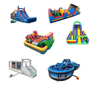 Wholesale Age Range 8-13 Years 90' Commercial Inflatable Obstacle Course Express/Train Shipping from china suppliers