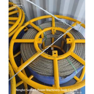 Anti Twisting Galvanized Braided Steel Wire Rope Overhead Conductor Stringing