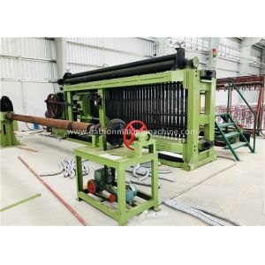 Fully Automatic Wire Coiling Machine , 100x120mm Gabion Mesh Machine PLC Control Simple Install
