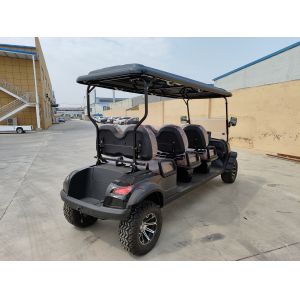 High Quality 6 Seater Golf Carts Electric Buggy Black Color Lithium Battery