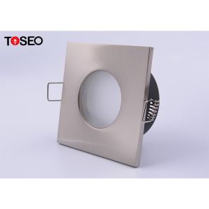 Square Waterproof Gu10 Recessed Ceiling Downlight 83x83mm Size