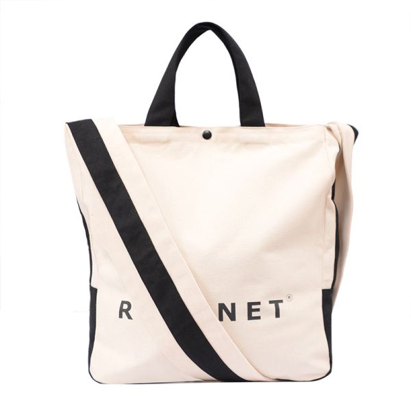 Various Color Canvas Shoulder Handbags 60-140 GSM Thickness Enhanced Visual