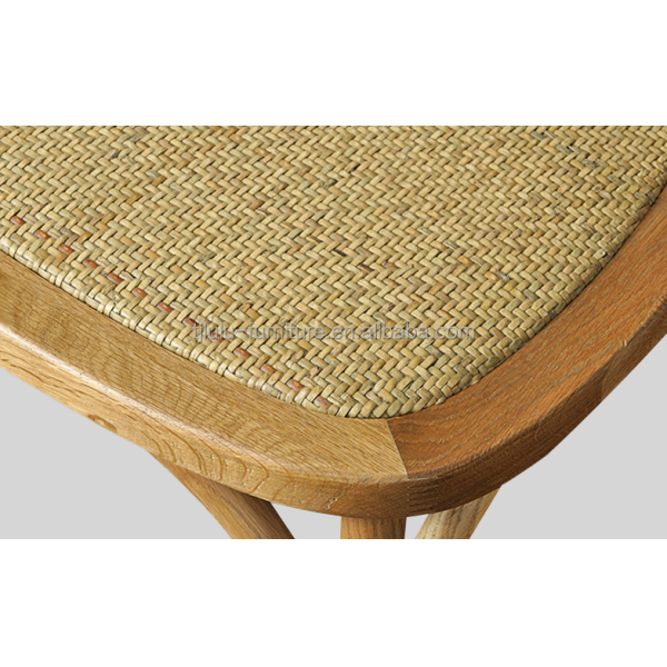 Modern Style Nitrolacquer Finish Solid Wood Stackable Dining Chair for Restaurant and Wedding