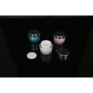 hand lip crystal pump empty square white Screen Printing Airless 30ml Cosmetic